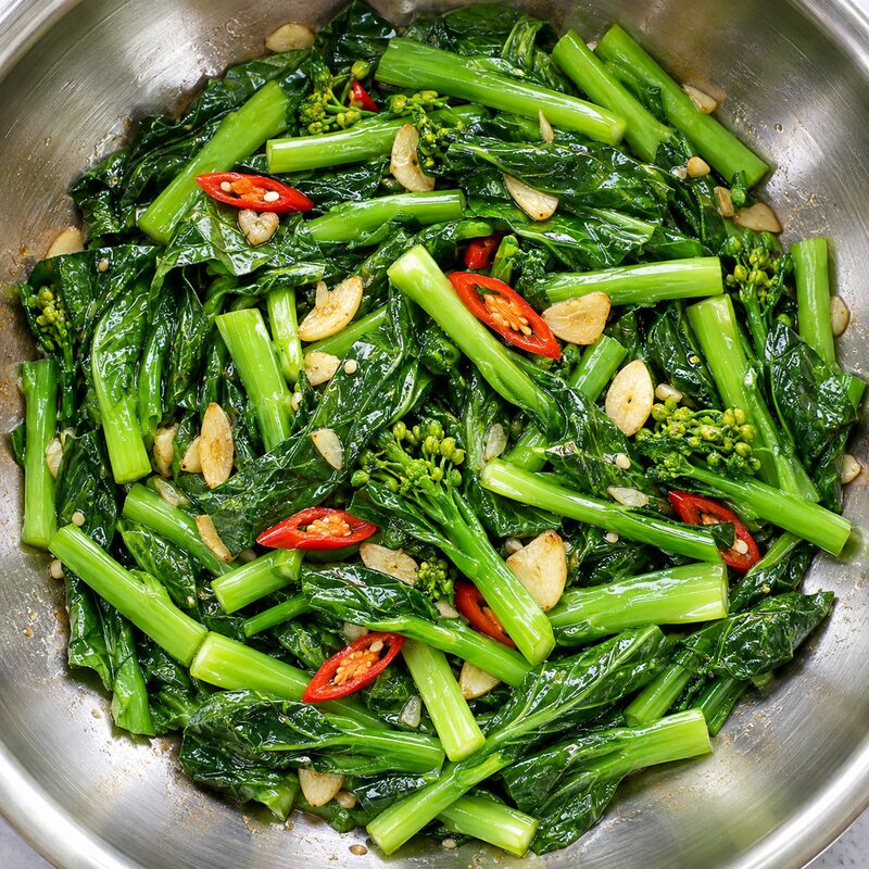Kai lan with garlic